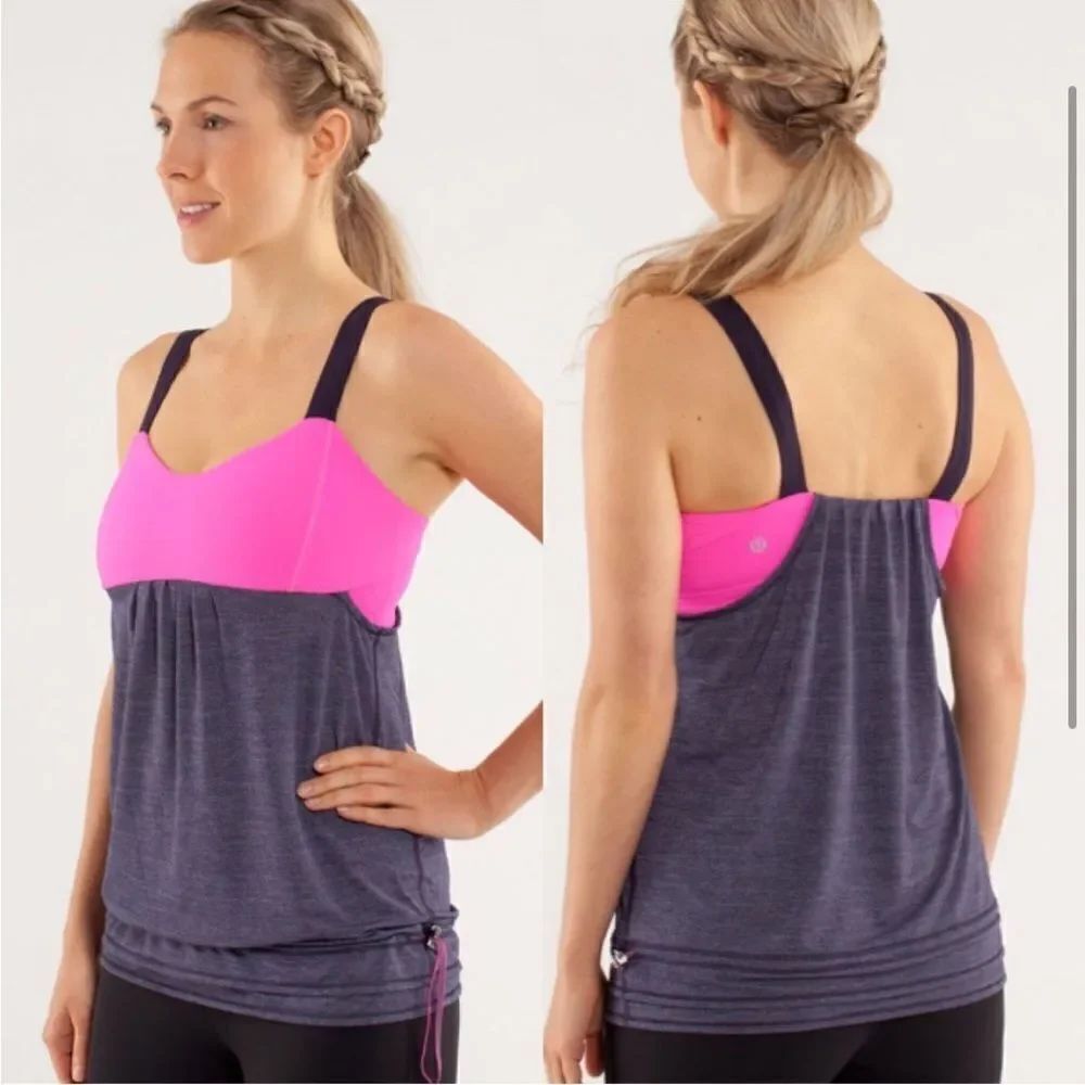 Lululemon Back On Track Tank Pink Purple